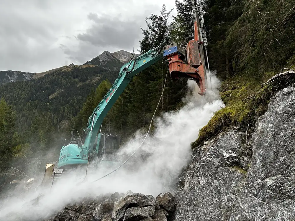Sprengungen bei Blaas Transporte & Erdarbeiten im Lechtal